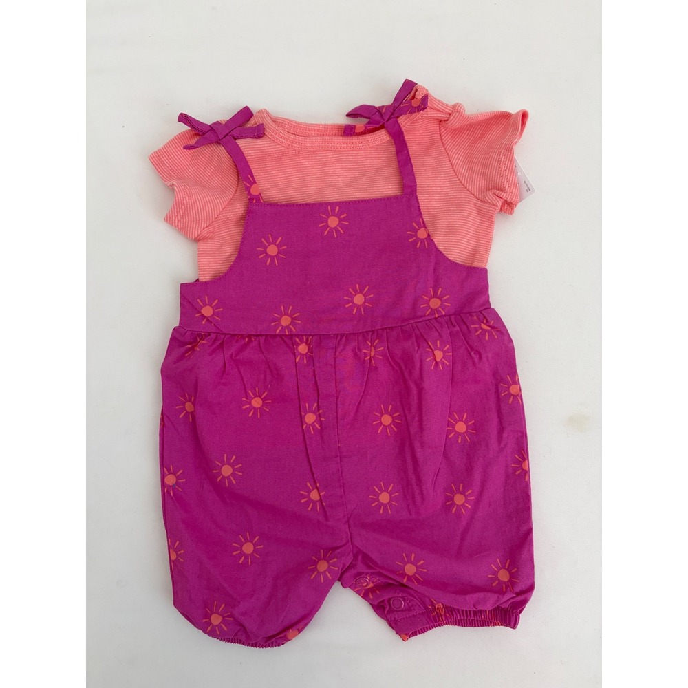 Just One You by Carter's Baby Girl Sun Print Romper and Tee Set Newborn